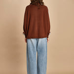 maglia bande con zip ANGIX COFFEE bellerose 