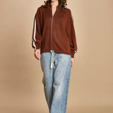 maglia bande con zip ANGIX COFFEE bellerose 