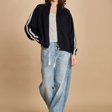 maglia bande con zip ANGIX NAVY bellerose 