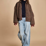 giubbino in piede de poule ASHER52 CBA COMBO bellerose 