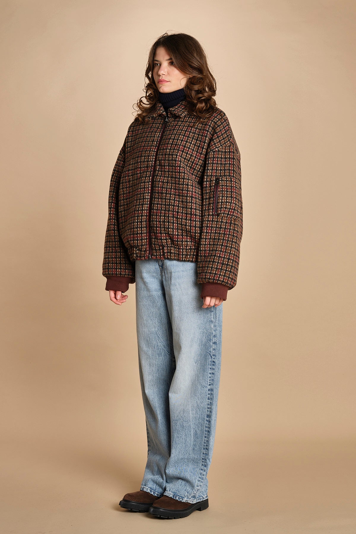 giubbino in piede de poule ASHER52 CBA COMBO bellerose 