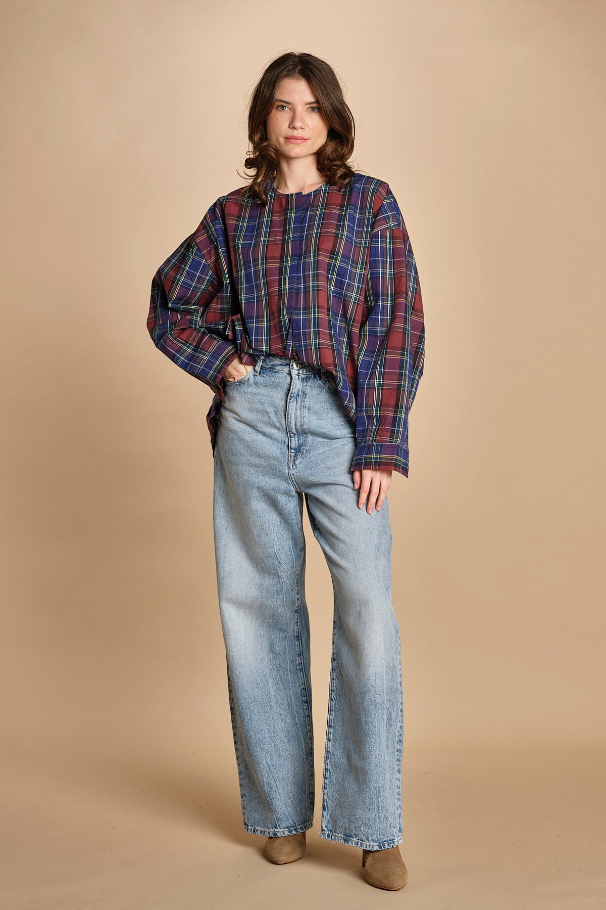 camicia girocollo scozzese GALATEA CHB CHECK B bellerose 