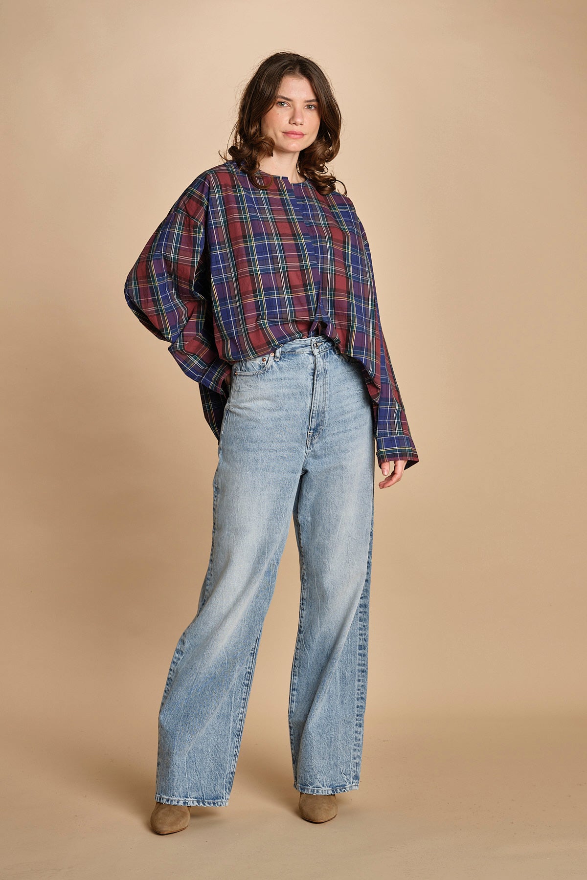 camicia girocollo scozzese GALATEA CHB CHECK B bellerose 