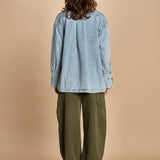 camicia denim over GLORY LBB LT BLUE BLEACH bellerose 