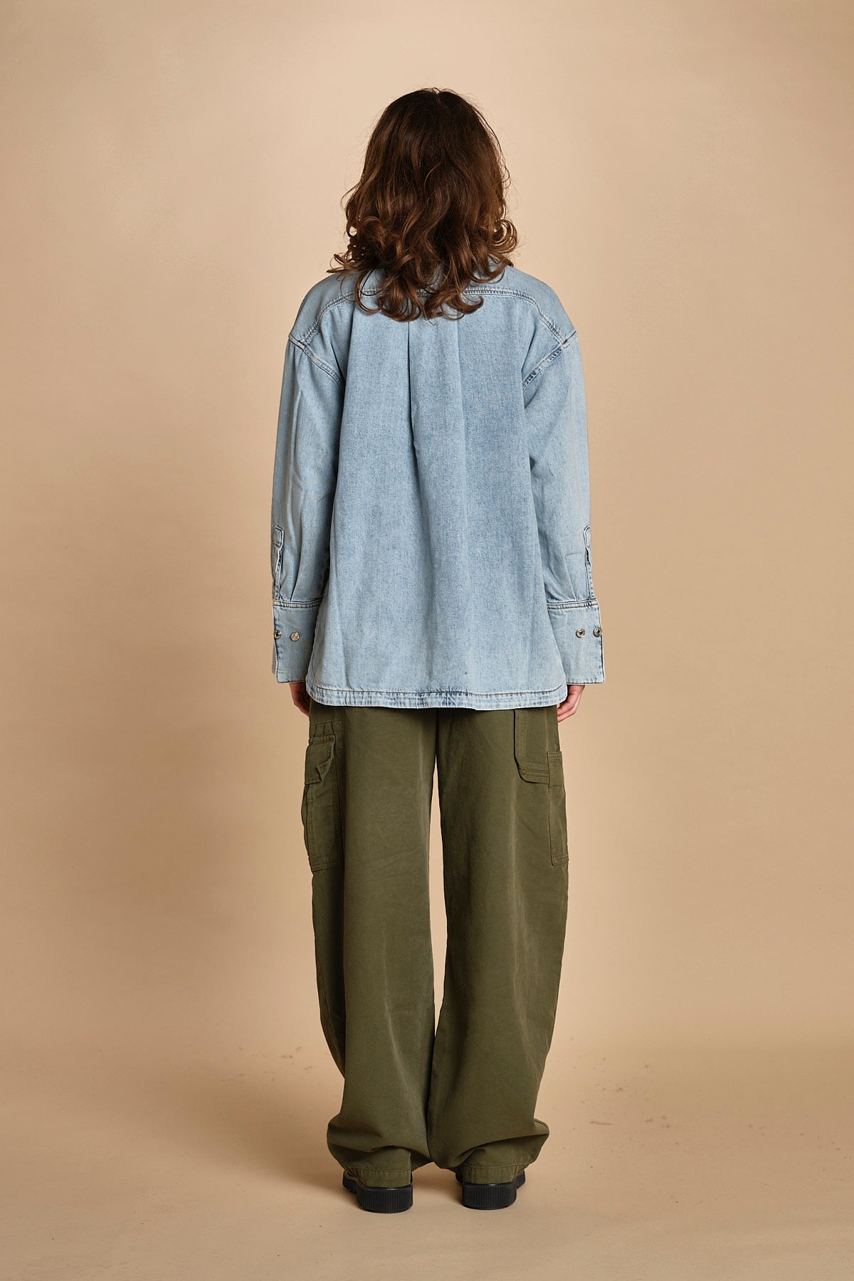 camicia denim over GLORY LBB LT BLUE BLEACH bellerose 