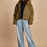 giubbotto in nyloncon interno pelo HERNA MILITARY bellerose 