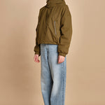 giubbotto in nyloncon interno pelo HERNA MILITARY bellerose 