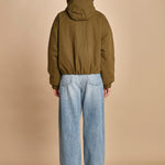 giubbotto in nyloncon interno pelo HERNA MILITARY bellerose 