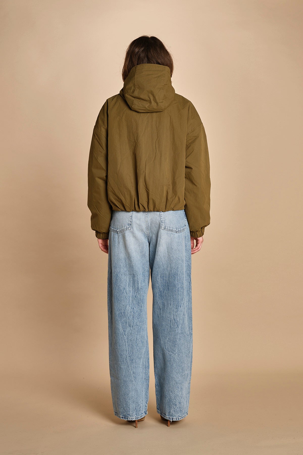 giubbotto in nyloncon interno pelo HERNA MILITARY bellerose 