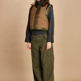 gilet reversibile in nylon e ecopelliccia JENSA CBA COMBO bellerose 