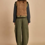 gilet reversibile in nylon e ecopelliccia JENSA CBA COMBO bellerose 