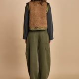 gilet reversibile in nylon e ecopelliccia JENSA CBA COMBO bellerose 