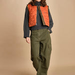 gilet reversibile in nylon e ecopelliccia JENSA CBA COMBO bellerose 