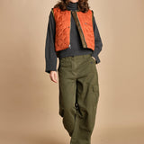 gilet reversibile in nylon e ecopelliccia JENSA CBA COMBO bellerose 