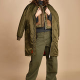 gilet reversibile in nylon e ecopelliccia JENSA CBA COMBO bellerose 