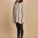 maglia over con trecce NESK SABLE bellerose 