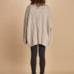maglia over con trecce NESK SABLE bellerose 