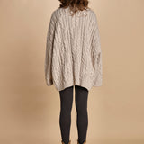 maglia over con trecce NESK SABLE bellerose 