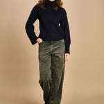 pantalone in velluto PARTHE52 SAGE bellerose 