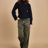 pantalone in velluto PARTHE52 SAGE bellerose 