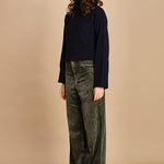 pantalone in velluto PARTHE52 SAGE bellerose 