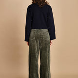 pantalone in velluto PARTHE52 SAGE bellerose 