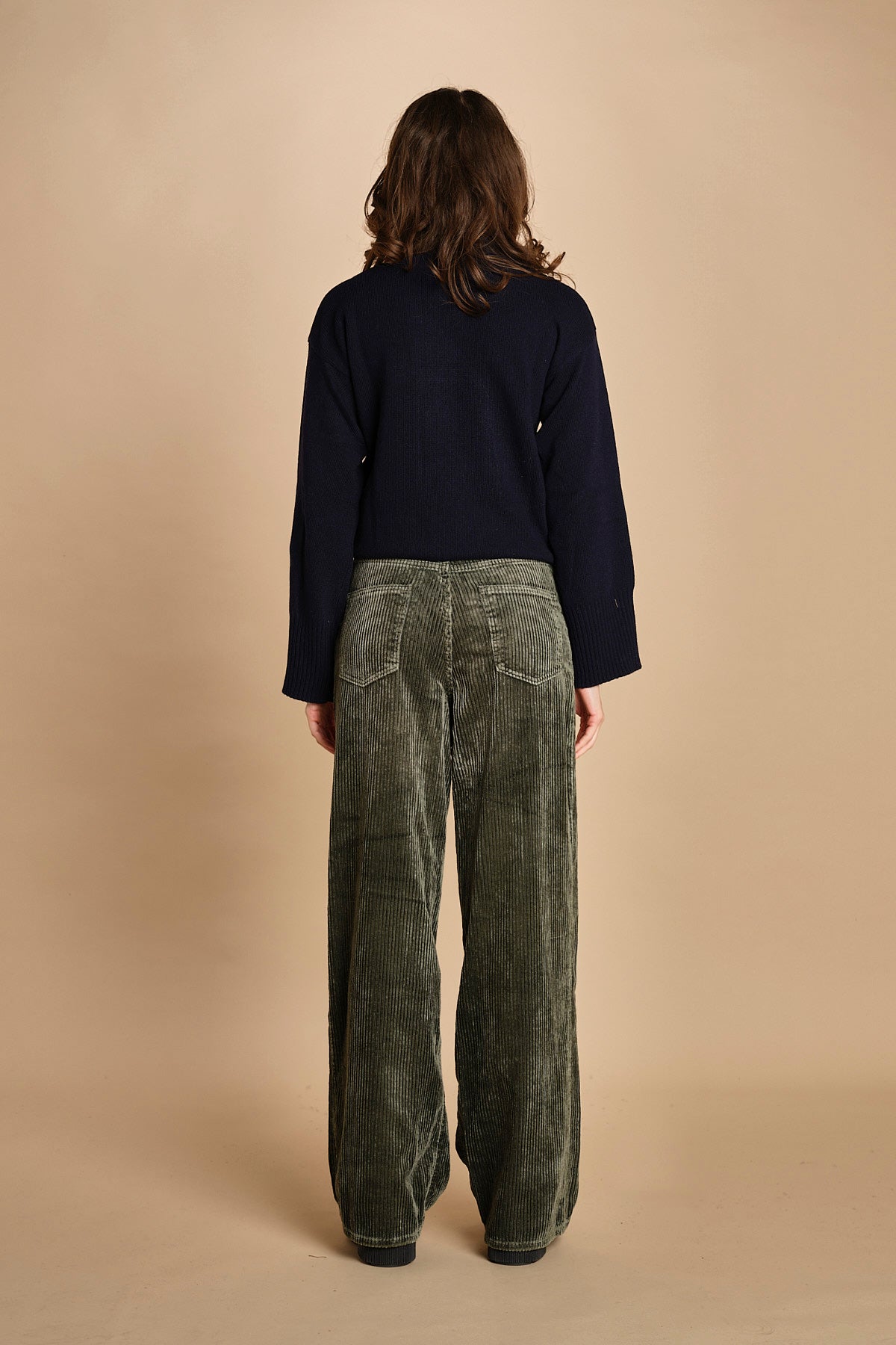 pantalone in velluto PARTHE52 SAGE bellerose 