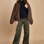pantalone in velluto PARTHE52 SAGE bellerose 