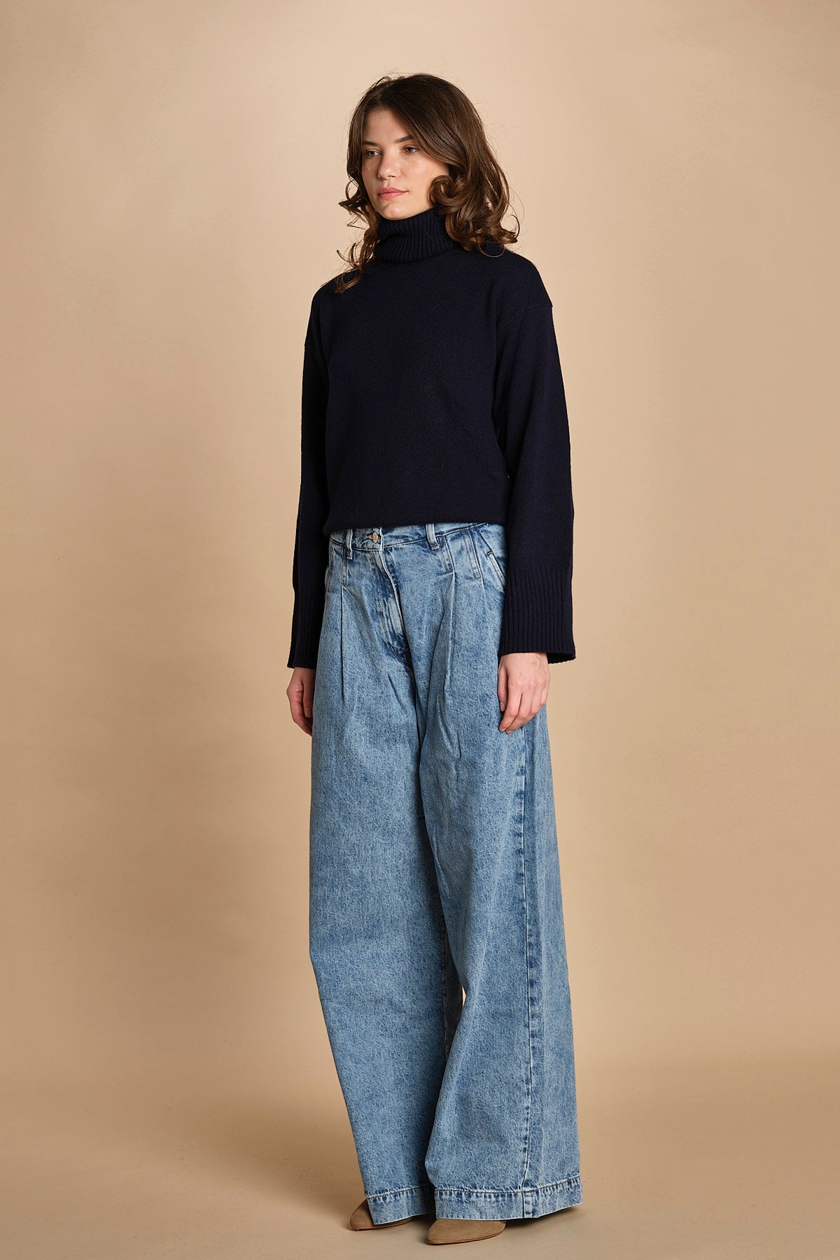 denim con pinces POPS STONE BLU bellerose 