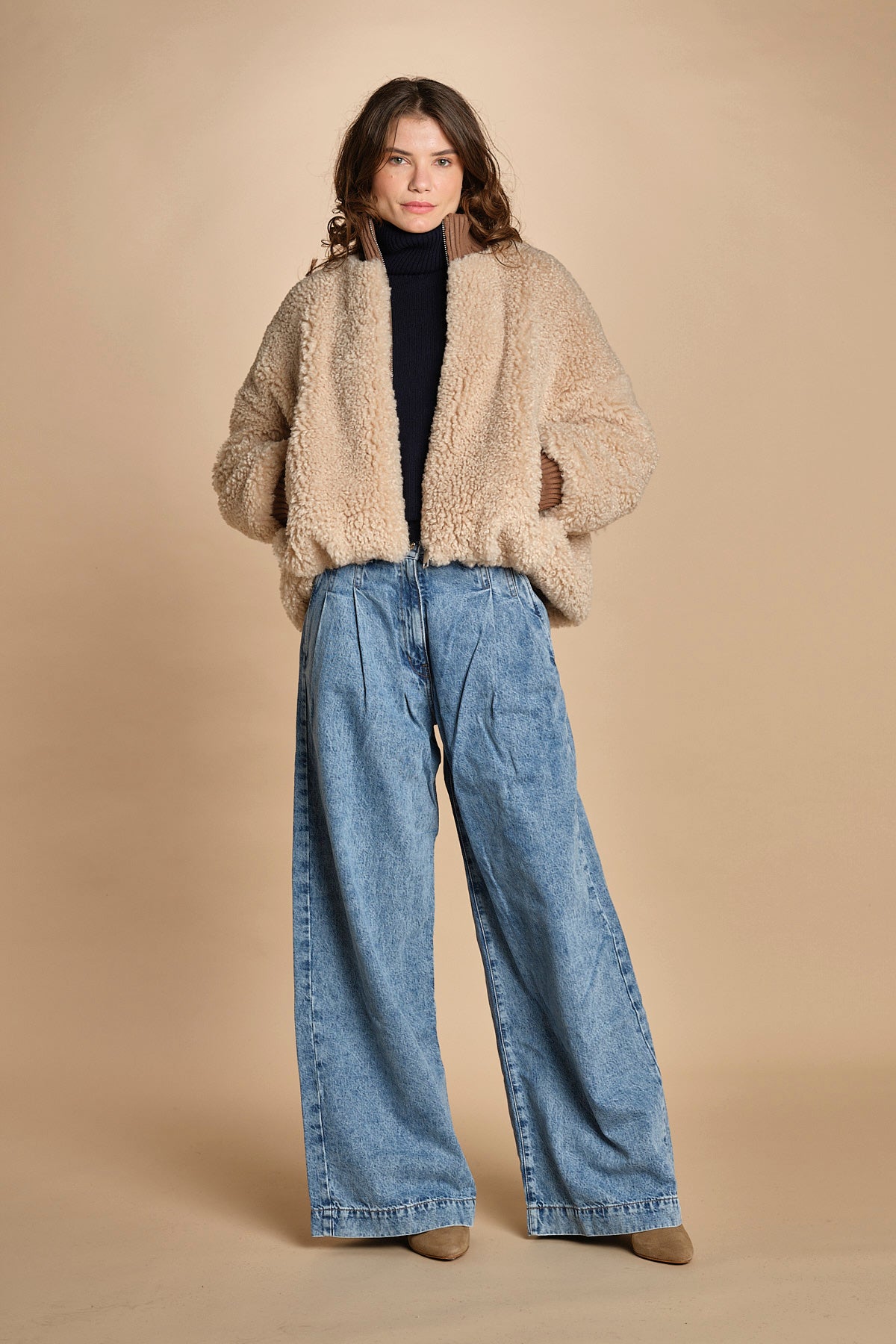 denim con pinces POPS STONE BLU bellerose 