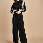 tuta con manica plisse BL_2269J BLACK bodice 