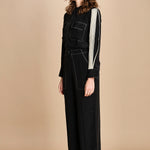 tuta con manica plisse BL_2269J BLACK bodice 