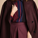 camicia con collo a pannelli BL_3261T BURGUNDY bodice 