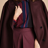 camicia con collo a pannelli BL_3261T BURGUNDY bodice 