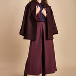 pantalone con sfondo piega BY_1779P BURGUNDI bodice 