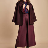 pantalone con sfondo piega BY_1779P BURGUNDI bodice 