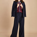 camicia con collo e polsi a contrasto CR_3069T BURGUNDY bodice 