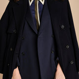 camicia con collo e polsi a contrasto CR_3069T NAVY bodice 