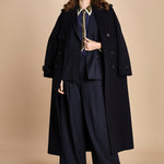 camicia con collo e polsi a contrasto CR_3069T NAVY bodice 