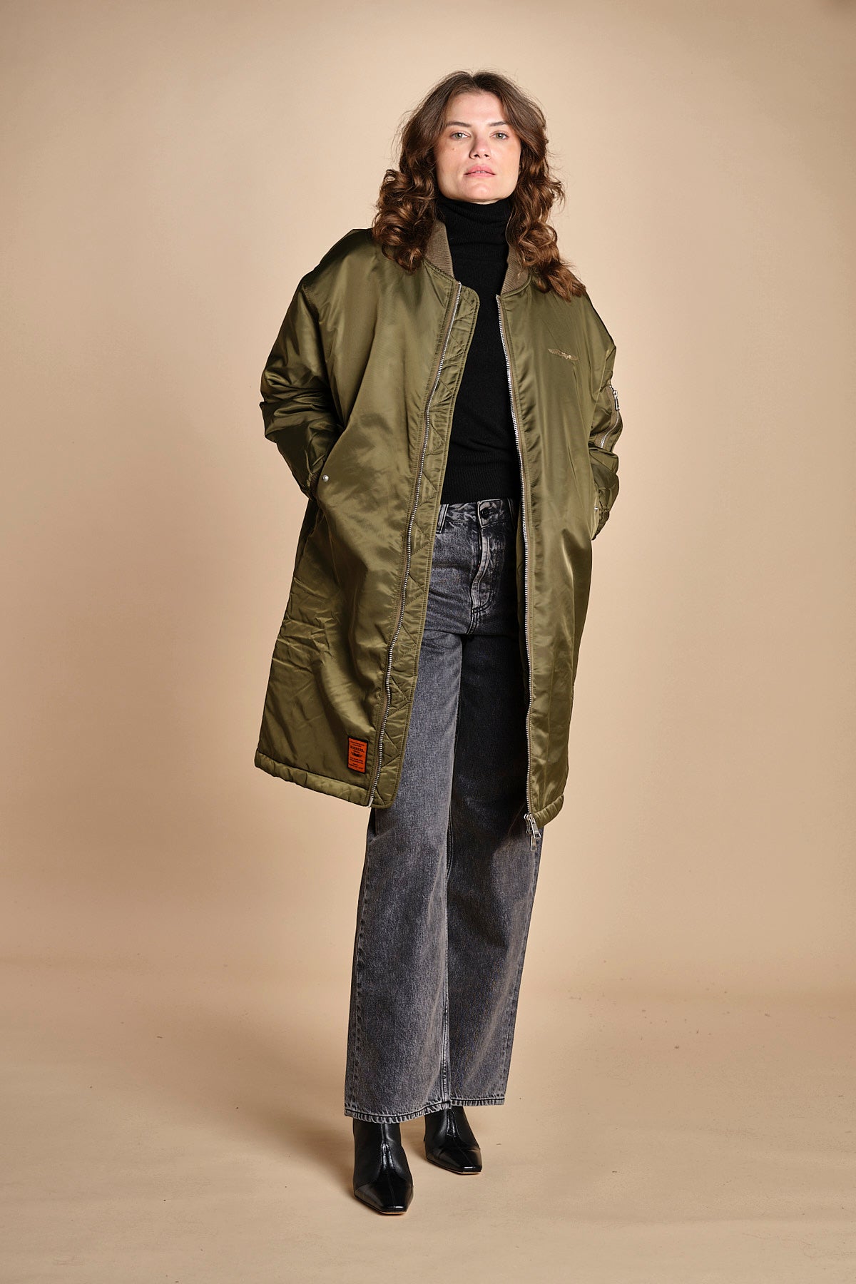 bomber lungo original unisex BMMAN205FS KAKI bombers original 