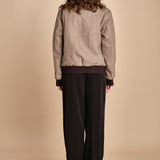 bomber panno uomo BMSWIFTF5 TAUPE bombers original 