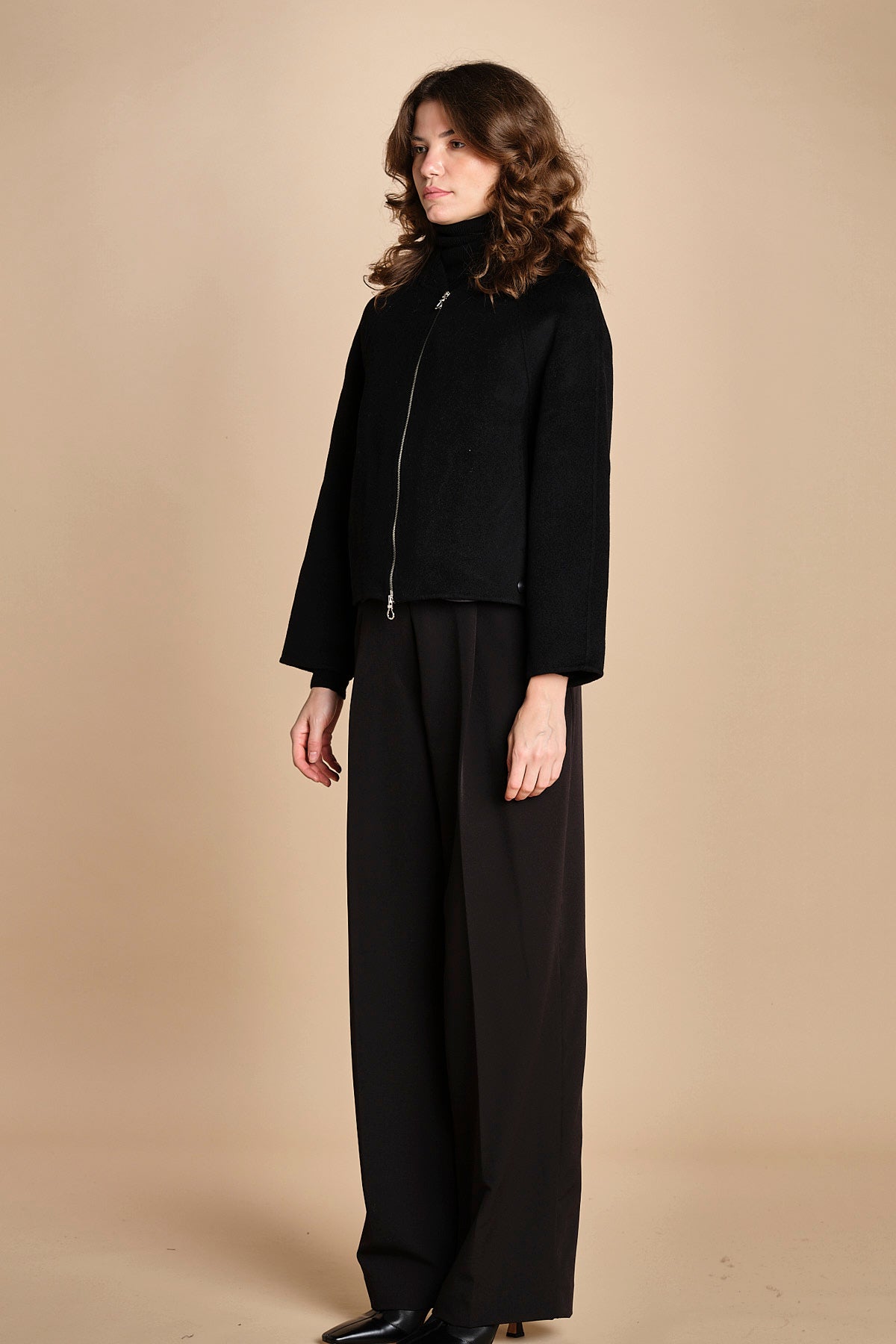 bomber in panno double BWELFRETF5 BLACK bombers original 