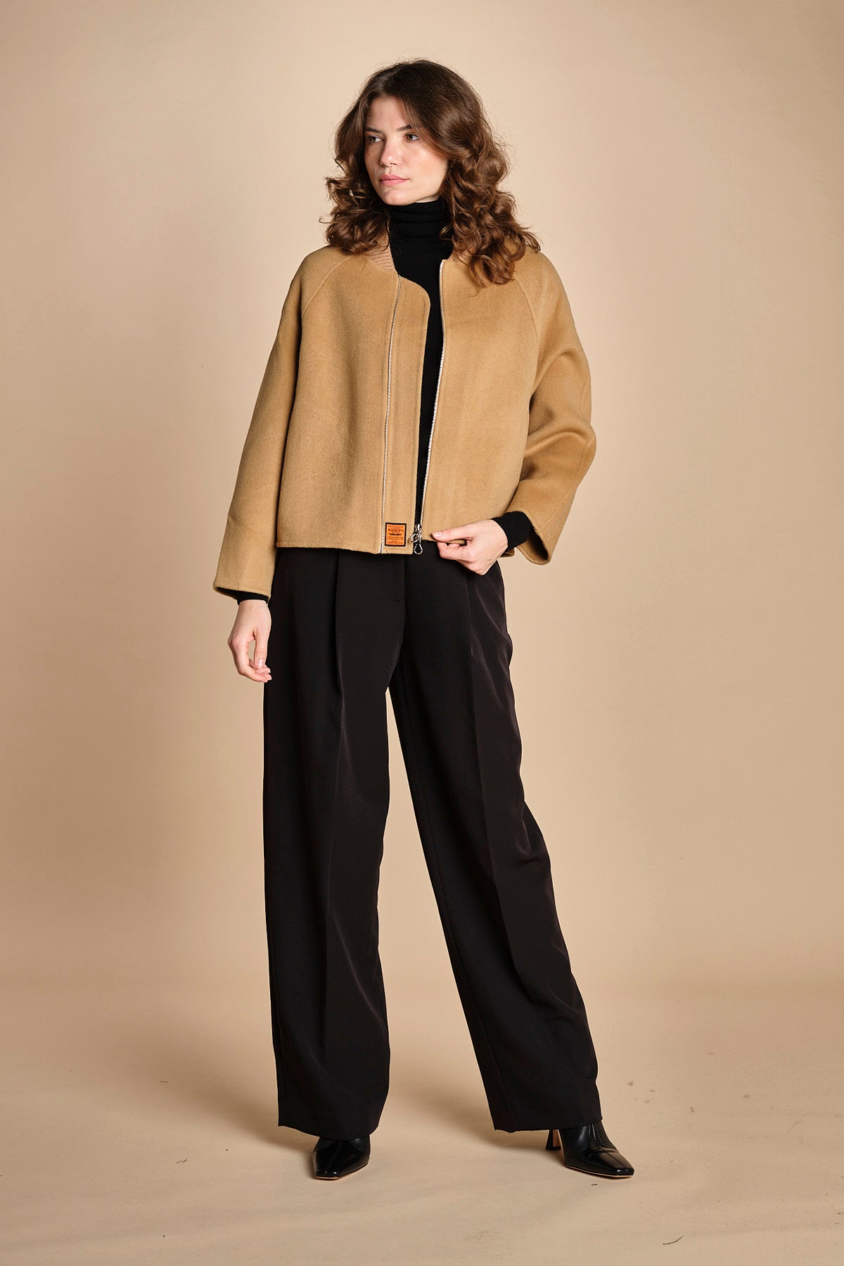 bomber in panno double BWELFRETF5 CAMEL bombers original 