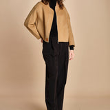 bomber in panno double BWELFRETF5 CAMEL bombers original 