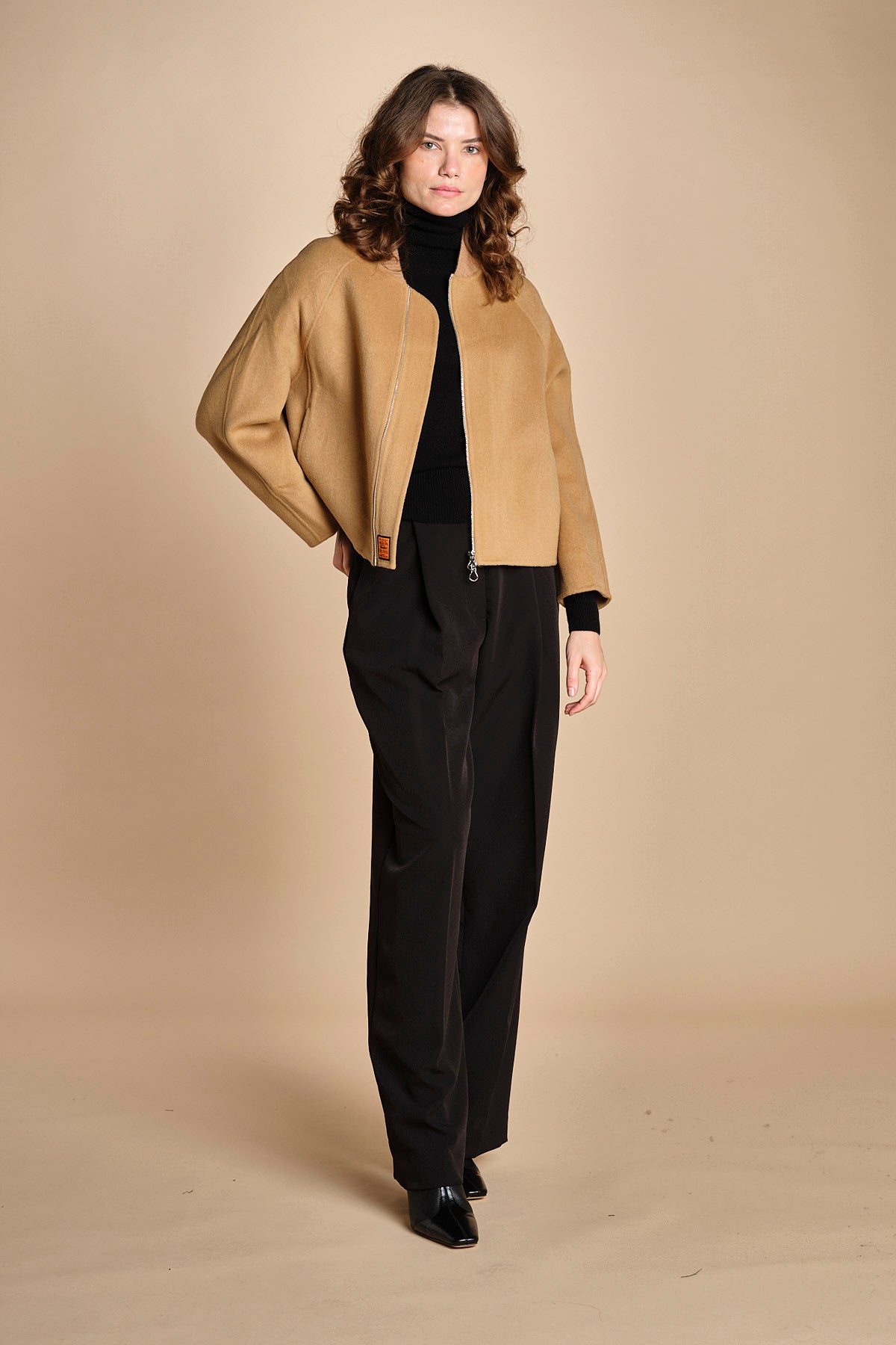 bomber in panno double BWELFRETF5 CAMEL bombers original 