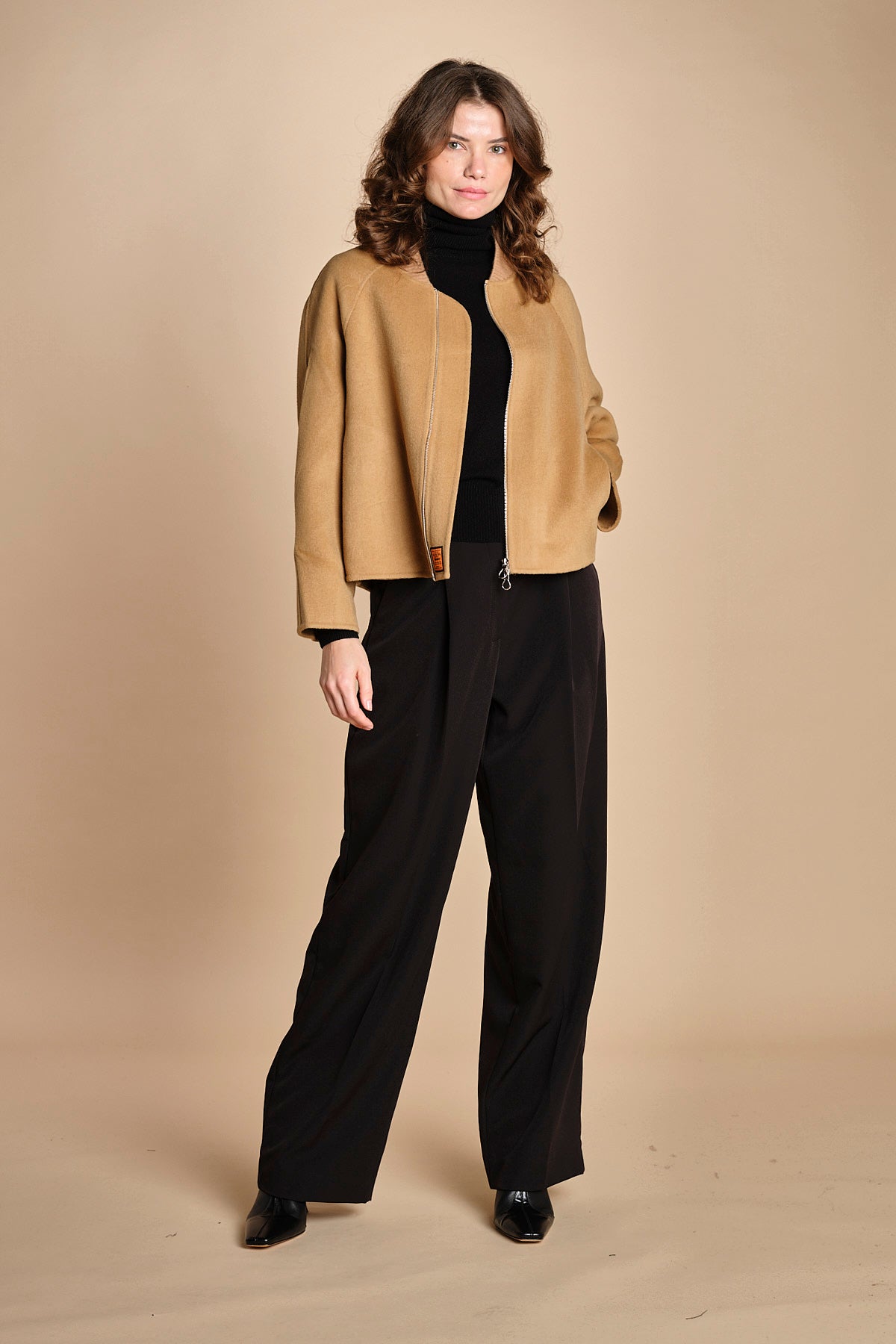 bomber in panno double BWELFRETF5 CAMEL bombers original 
