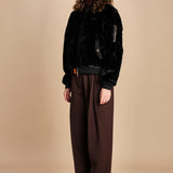 bomber in ecopelliccia BWSEWARDF5 BLACK bombers original 