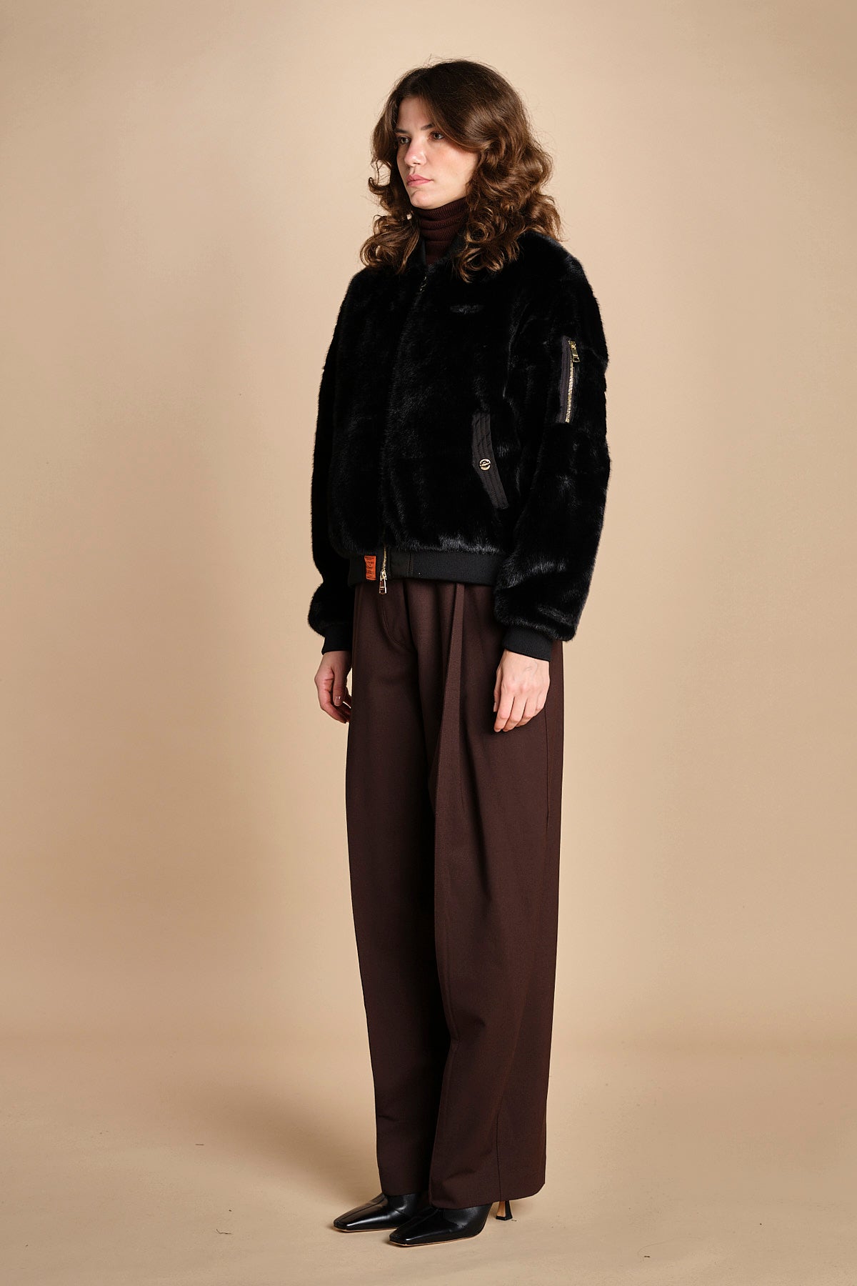bomber in ecopelliccia BWSEWARDF5 BLACK bombers original 