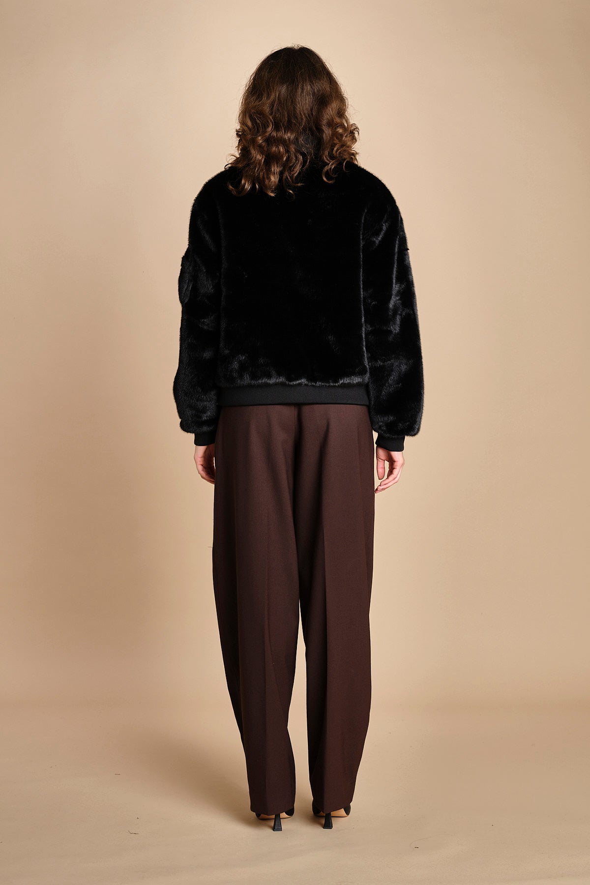 bomber in ecopelliccia BWSEWARDF5 BLACK bombers original 