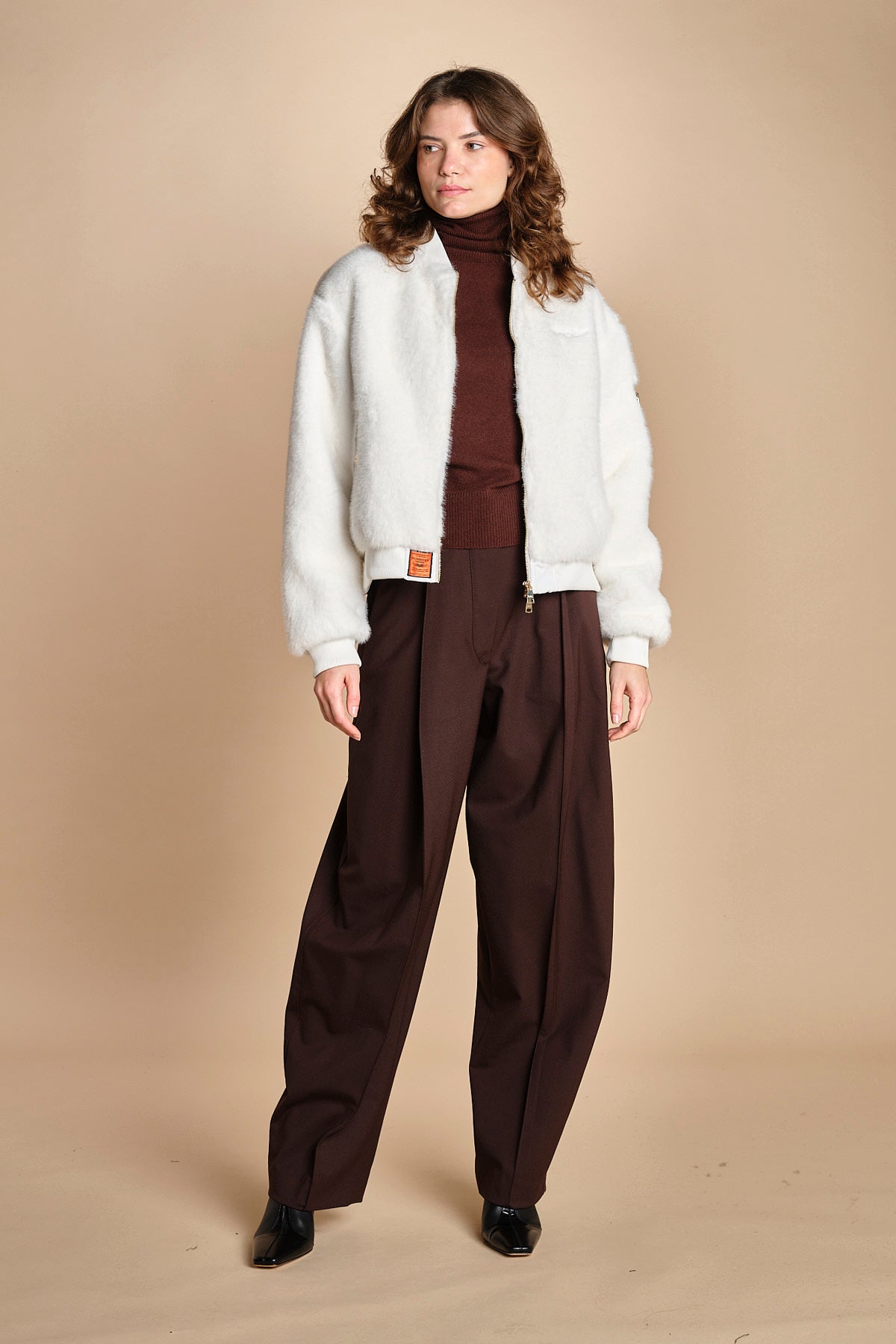 bomber in ecopelliccia BWSEWARDF5 WHITE bombers original 